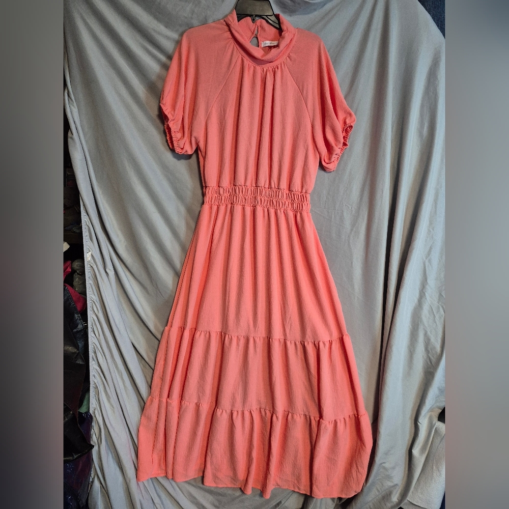 Ces Femme Peach Dress Xl‎